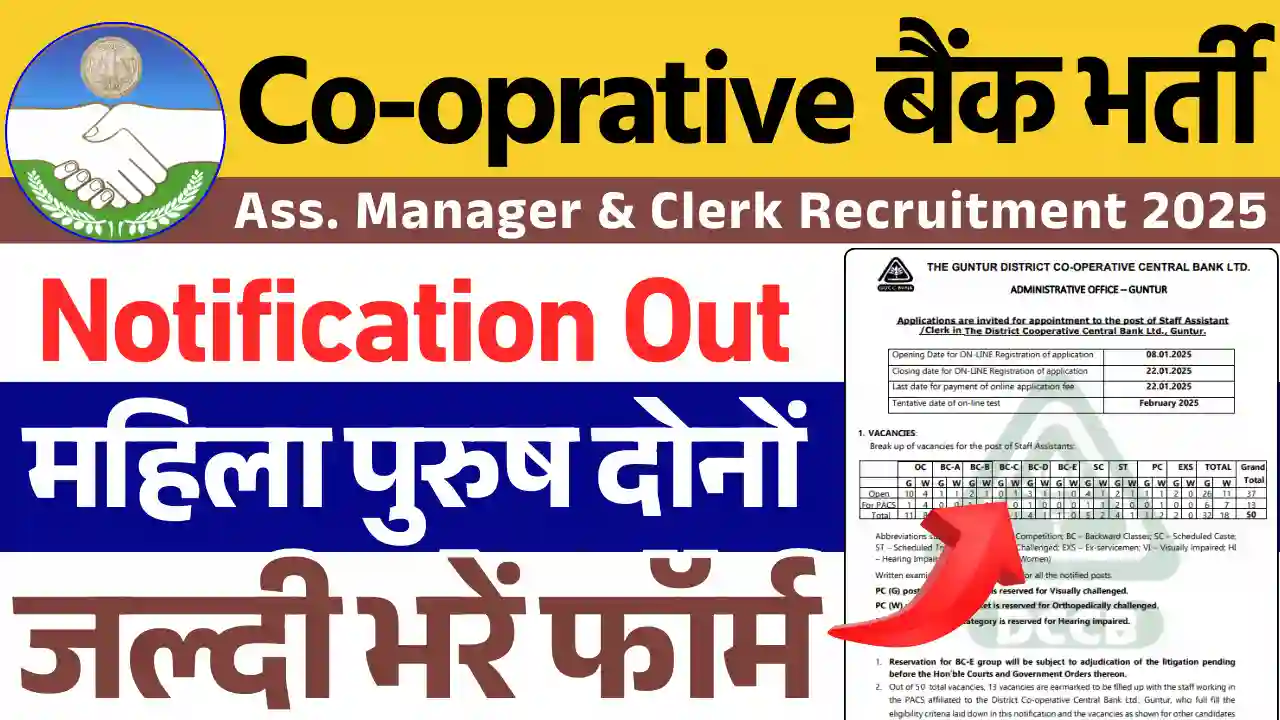 District Cooperative Bank Vacancy, जिला सहकारी बैंक भर्ती