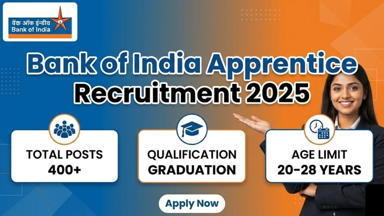 Bank of India Apprentice Recruitment 2025